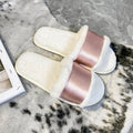 Amazon plus size one-strap plush slippers - new autumn/winter indoor/outdoor warm cotton slippers - thickened open-toe fuzzy slippers