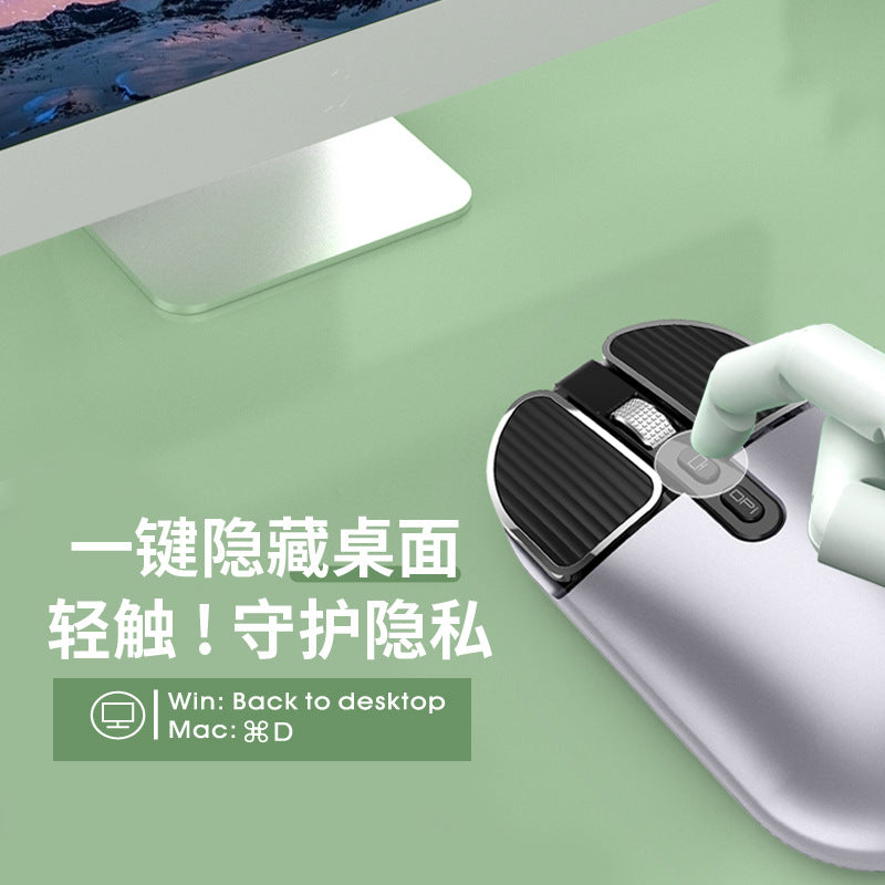 Tiger cat m203 bluetooth wireless mouse - dual mode, rechargeable mouse for desktop, laptop, office, and home use