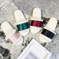 Amazon plus size one-strap plush slippers - new autumn/winter indoor/outdoor warm cotton slippers - thickened open-toe fuzzy slippers
