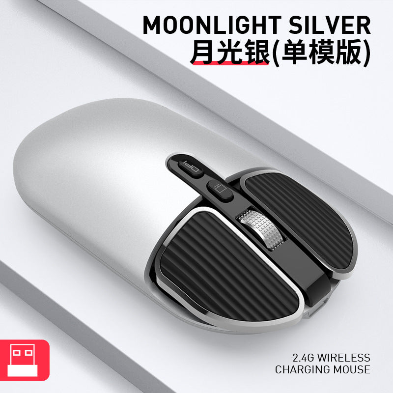 Tiger cat m203 bluetooth wireless mouse - dual mode, rechargeable mouse for desktop, laptop, office, and home use