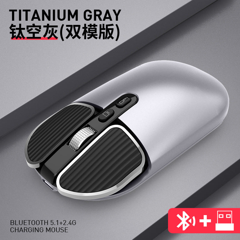 Tiger cat m203 bluetooth wireless mouse - dual mode, rechargeable mouse for desktop, laptop, office, and home use