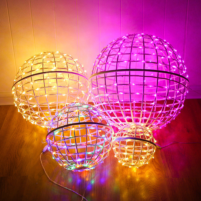 Manufacturer wholesale led vine ball lamp outdoor round ball lamp landscape hanging tree ball lamp outdoor engineering lighting lantern string