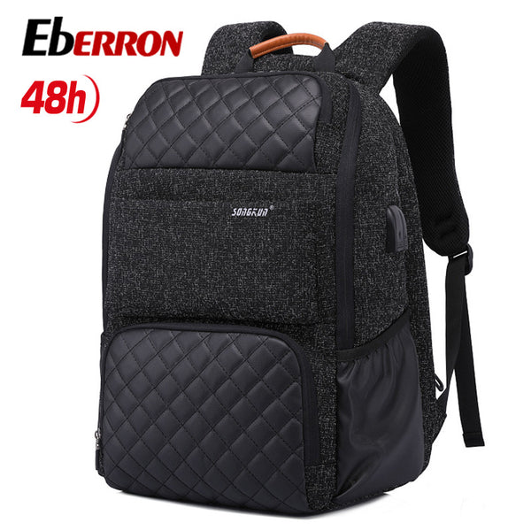 USB charging backpack men's outdoor travel casual backpack men's trendy laptop bag light and thin