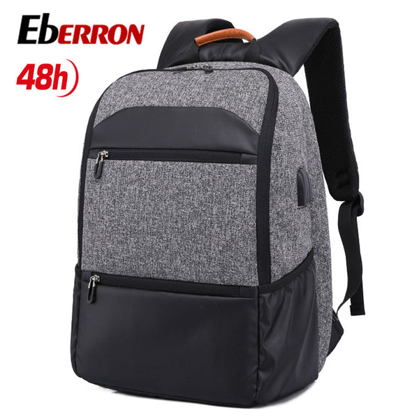 Customized men's backpack, breathable and burden-reducing student schoolbag USB charging multi-functional business computer bag