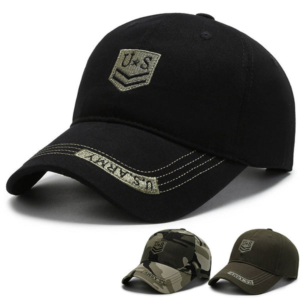 Summer camouflage hat trendy fashion embroidery baseball cap UV protection outdoor mountaineering sun hat cap