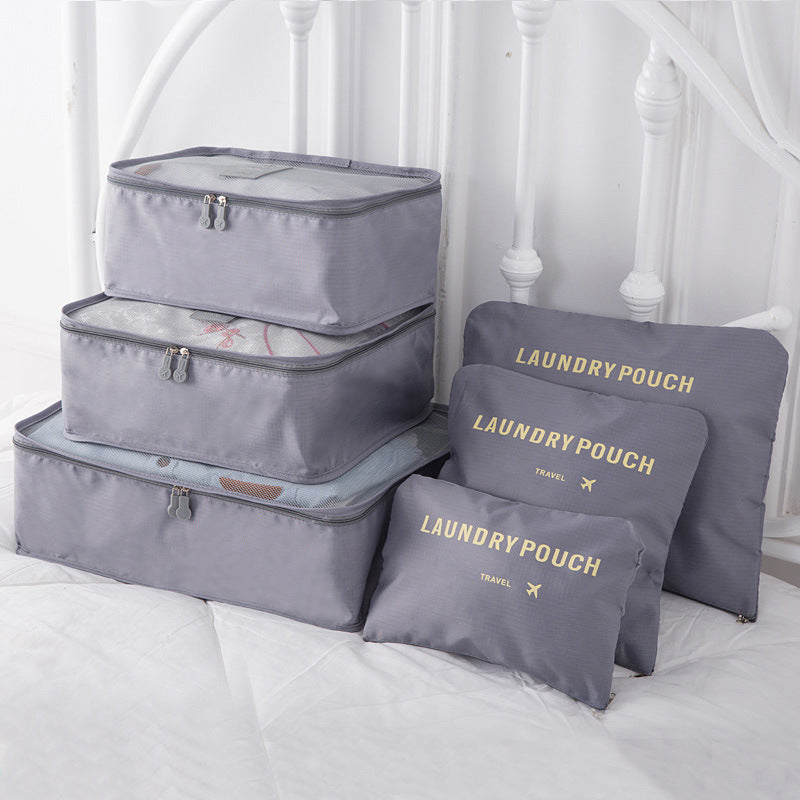 Spot wholesale six-piece set storage bag clothes storage bag travel supplies underwear bra finishing bag travel set