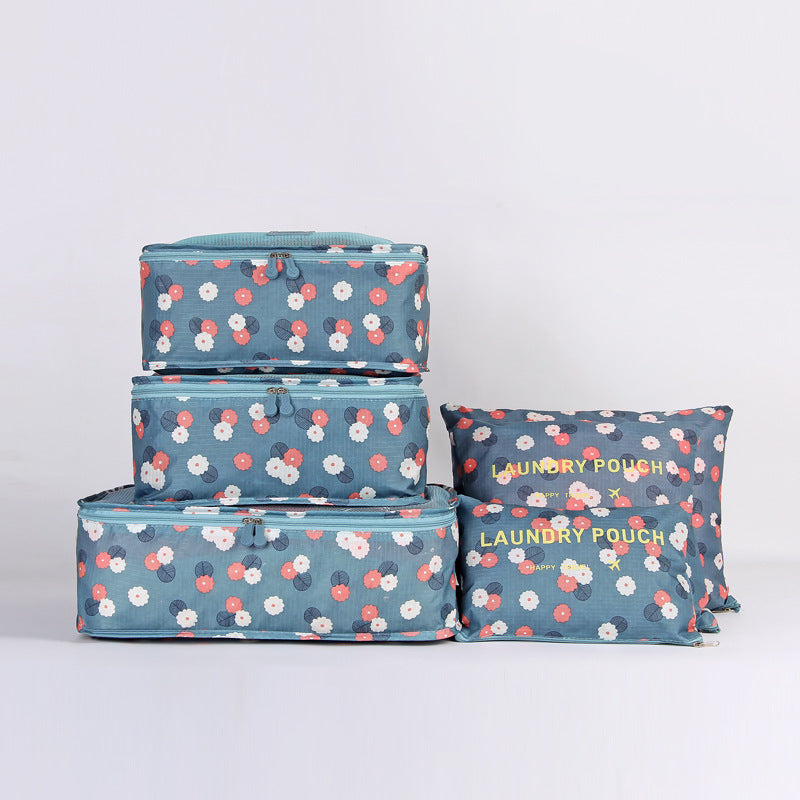 Spot wholesale six-piece set storage bag clothes storage bag travel supplies underwear bra finishing bag travel set