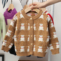 autumn new children's cardigan sweater cartoon jacket boys girls versatile korean style cardigan baby top