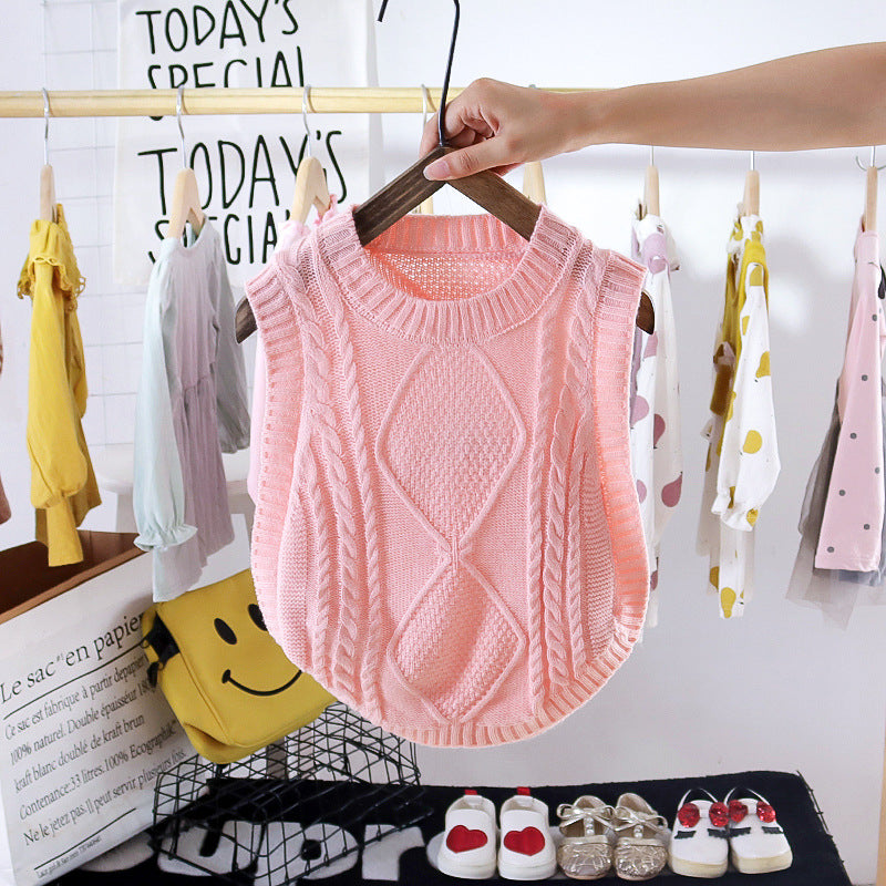 Girls' trendy outfit set: 2020 new style baby girl knitted cardigan and tulle skirt princess two-piece set