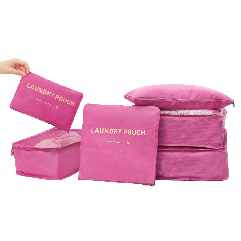 Spot wholesale six-piece set storage bag clothes storage bag travel supplies underwear bra finishing bag travel set