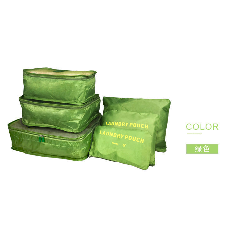 Spot wholesale six-piece set storage bag clothes storage bag travel supplies underwear bra finishing bag travel set