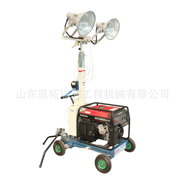 Gasoline generator set lighting car, emergency rescue construction pavement engineering night construction flood control lighting