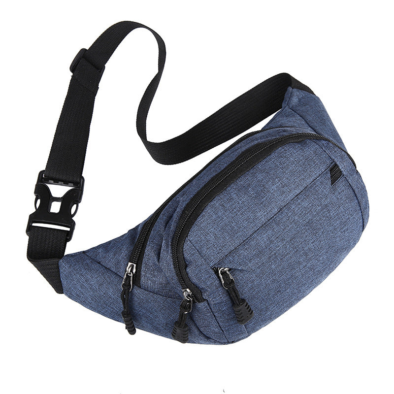 Fanny pack men's multi-functional new women's waterproof ins messenger bag small tide fashion construction site work student Korean version of sports