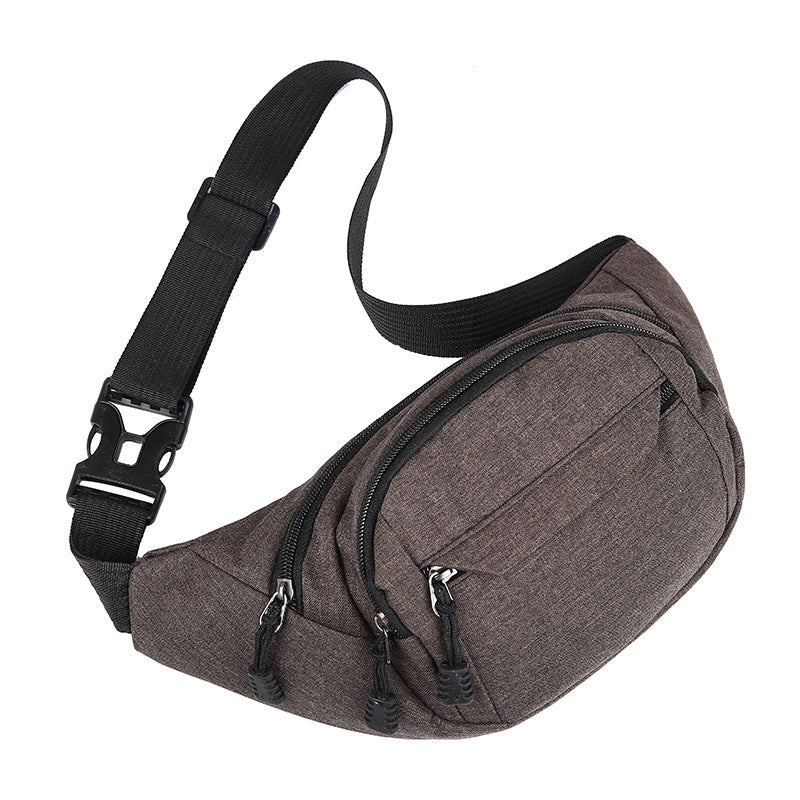 Fanny pack men's multi-functional new women's waterproof ins messenger bag small tide fashion construction site work student Korean version of sports