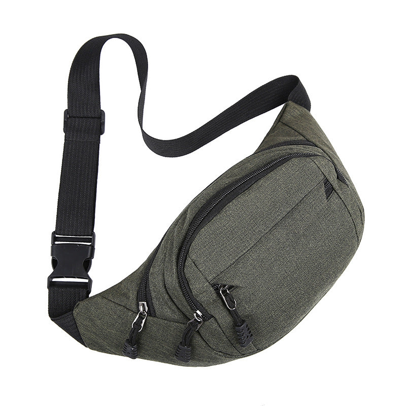 Fanny pack men's multi-functional new women's waterproof ins messenger bag small tide fashion construction site work student Korean version of sports
