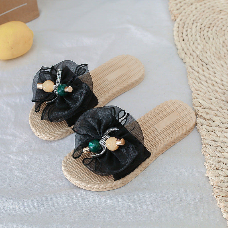 【dropshipping】women's summer sandals & slippers - 2021 new flat beach shoes, non-slip floral flip-flops