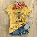 2025 cross-border kind big bee print women's t-shirt, loose fit european and american style top, women's t-shirt, hot-selling european and american cross-border style