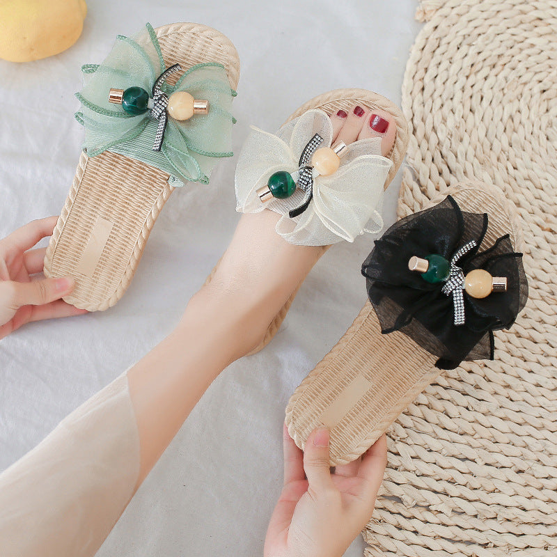 【dropshipping】women's summer sandals & slippers - 2021 new flat beach shoes, non-slip floral flip-flops