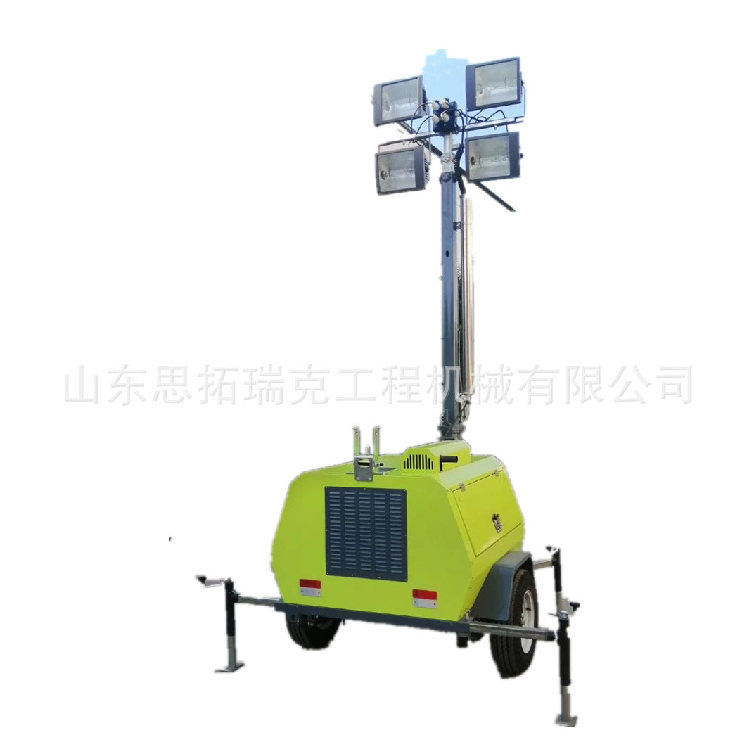 Traction 1000 watt metal halide lamp 8 meters 10 meters lighting lighthouse hand push manual lifting 400 watt LED lighting car