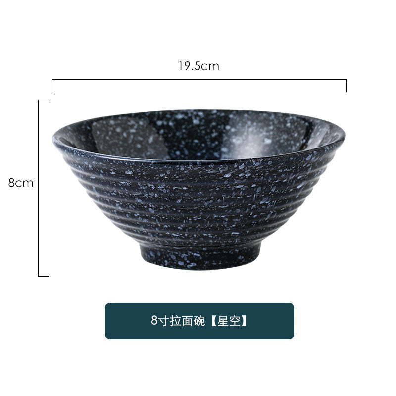 Japanese ceramic bowl for homelarge ramen bowl rice bowl noodle soup bowl creative tableware restaurant hat bowl