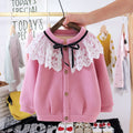 Girls' trendy outfit set: 2020 new style baby girl knitted cardigan and tulle skirt princess two-piece set