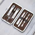 New premium stainless steel nail clipper set - 7 piece manicure & pedicure tool kit