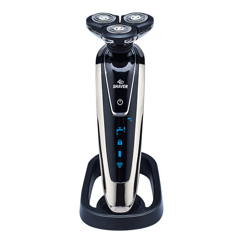 Three-blade electric shaver, fully washable, floating foil, usb rechargeable, wholesale set, quiet operation