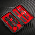 Wholesale stainless steel nail clippers pedicure knife trimming nail nippers nail scissors set 7-piece manicure tool kit