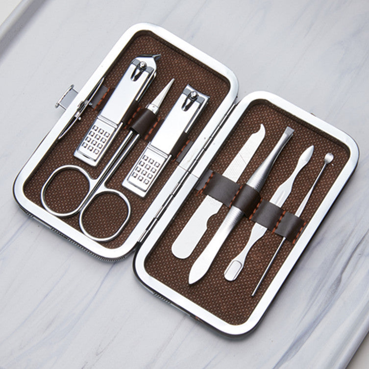 Wholesale stainless steel black nail clippers & nail scissors 18-piece set - beauty & manicure nail care tool kit