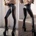 Fall and winternew arrivalpu leather pants bottom pants cross-border export women's pants plus sizefashion stylehigh waistsexy elasticity