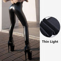 Fall and winternew arrivalpu leather pants bottom pants cross-border export women's pants plus sizefashion stylehigh waistsexy elasticity