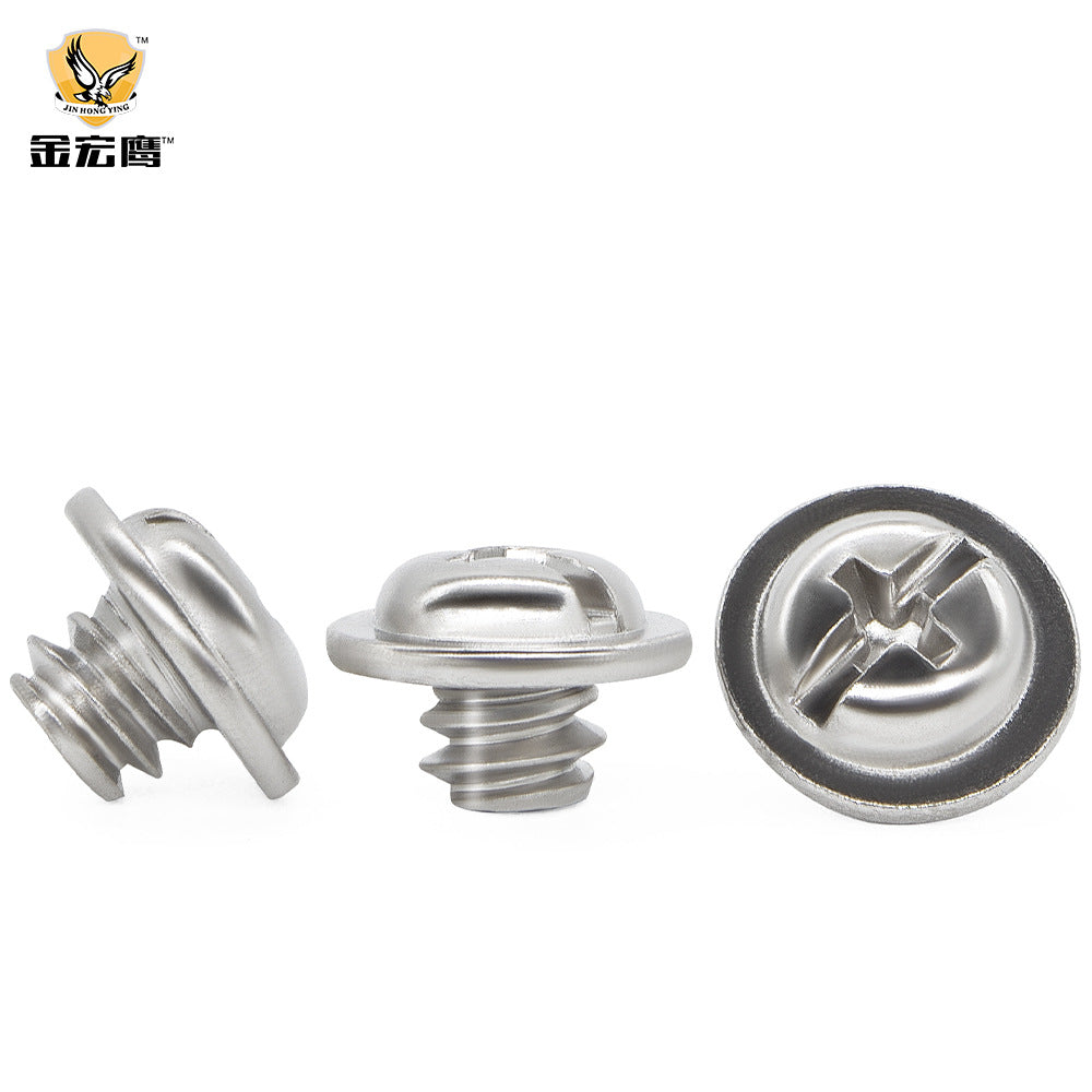 Manufacturer Cross round head padded screw PWM1/4 inch tooth padded large meson security camera spot wholesale