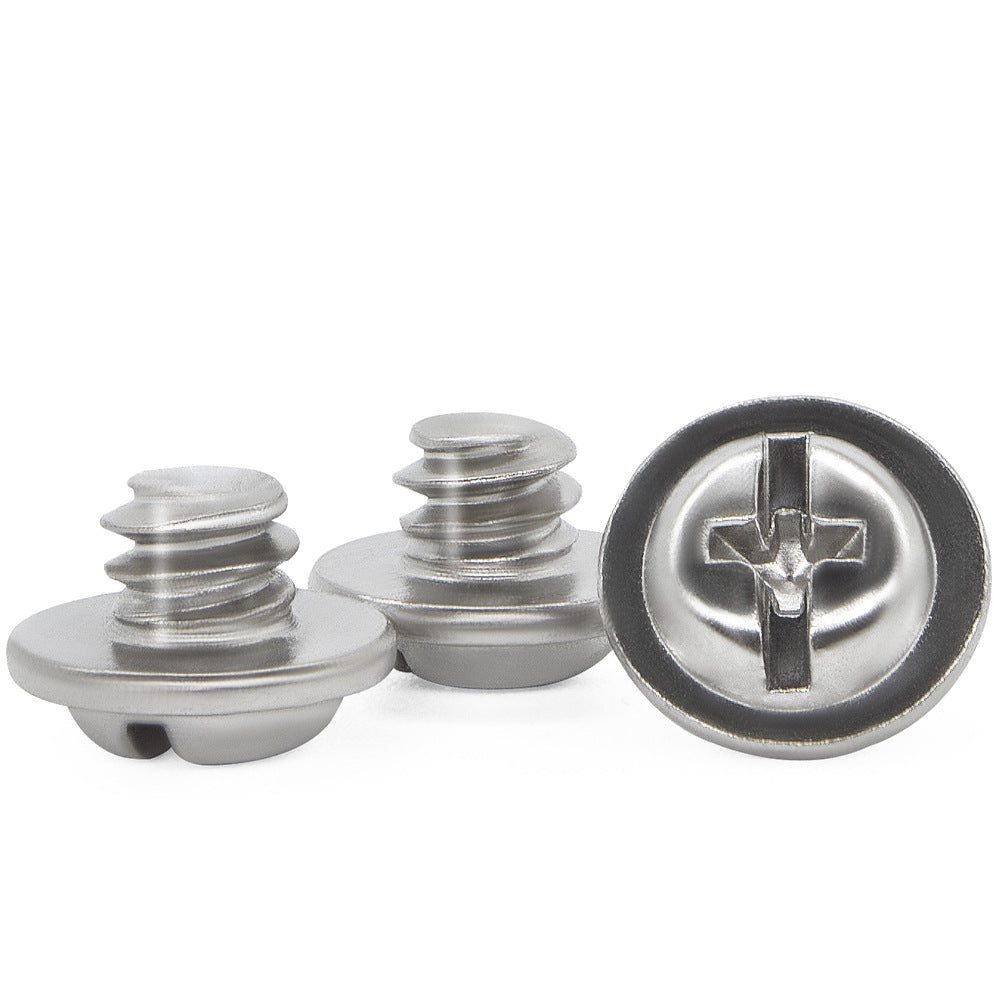 Manufacturer Cross round head padded screw PWM1/4 inch tooth padded large meson security camera spot wholesale