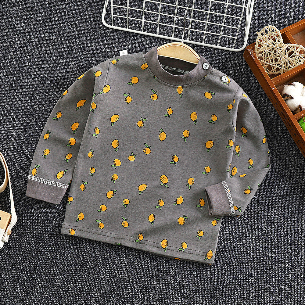 Dropshipping children's spring/autumn long-sleeve t-shirt, baby pure cotton undershirt, korean style infant top for boys and girls