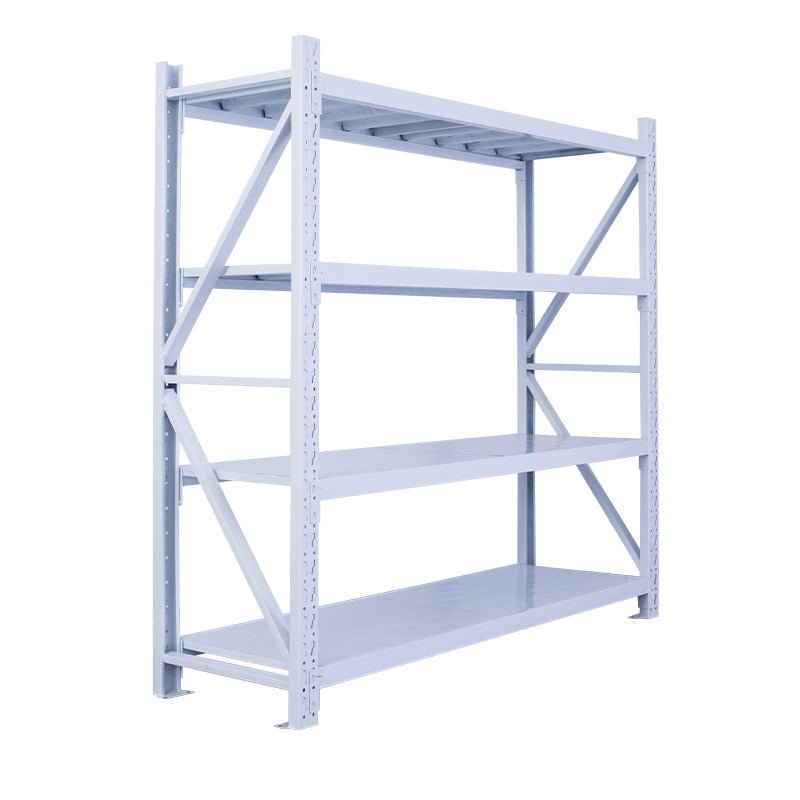 Shelf Warehouse Shelf White Light Shelf Four-layer E-commerce Display Shelf Iron Shelf Storage Shelf Storage