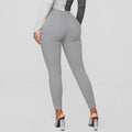 Wish  hot-selling women's high-waisted casual pants with pockets - skinny fit, cross-border bestseller, plus size european and american women's trousers