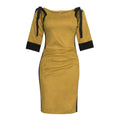 african plus size women's clothing on :  round neck black drawstring tie-up hollow-out flocked fabric dress