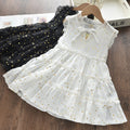 Ins cross-border children's clothing girl summernew arrival small and medium-sized children's dress k-style sleeveless hot stamping baby girl princess dress