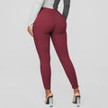 Wish  hot-selling women's high-waisted casual pants with pockets - skinny fit, cross-border bestseller, plus size european and american women's trousers