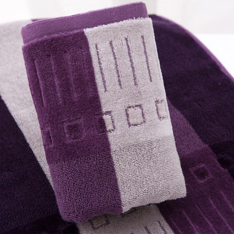 Factory direct sales pure cotton cut velvet yarn-dyed square towel, thickened towel square towel gift advertising bath towel square towel gift box