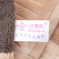 Factory direct sales yarn-dyed large bath towel thickened and enlarged color strips high and low wool sheared velvet bath towel bag testing pure cotton gift
