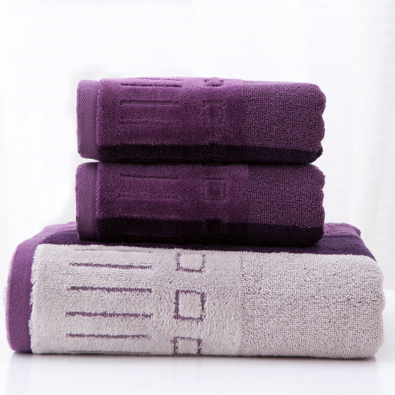 Factory direct sales yarn-dyed large bath towel thickened and enlarged color strips high and low wool sheared velvet bath towel bag testing pure cotton gift