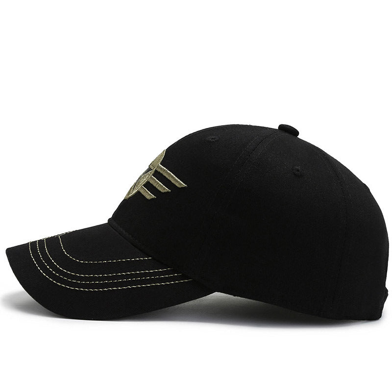 2025 new spring and summer five-star camouflage hat men's trend baseball cap fashion sunscreen visor military training cap