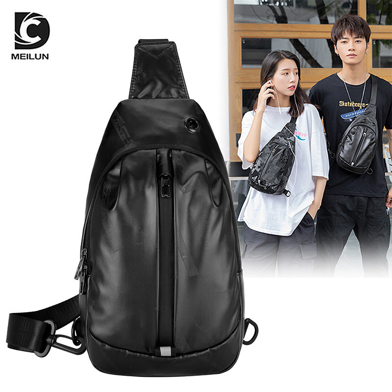 Factory direct sales of new men's satchel waterproof Oxford cloth shoulder bag trendy brand men's breast bag distribution fashion messenger bag women