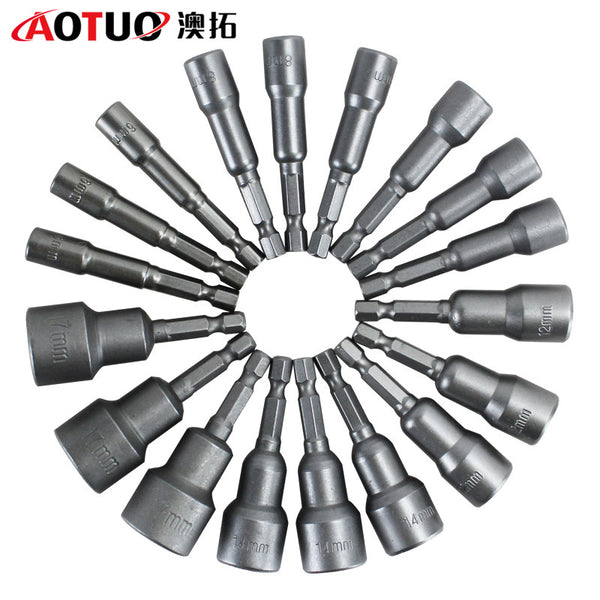 Magnetic sleeve set, electric drill accessories, rechargeable drill air batch, electric screwdriver sleeve, hexagonal sleeve set
