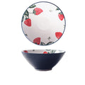 Retro japanese style hat ramen instant noodle bowl salad bowl ceramic tableware for home large soup bowl underglaze color trumpet bowl