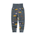 Spring & fall kids pure cotton long johns baby high waist belly pants baby openable pants boys and girls bottom pajamas