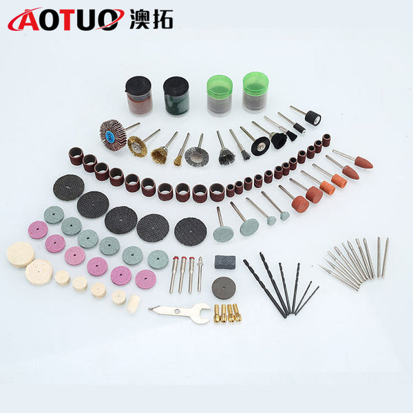 The accessories package in the 161PC electric grinding set is upgraded to 147-piece set, grinding, cutting, drilling, electric grinding accessories.