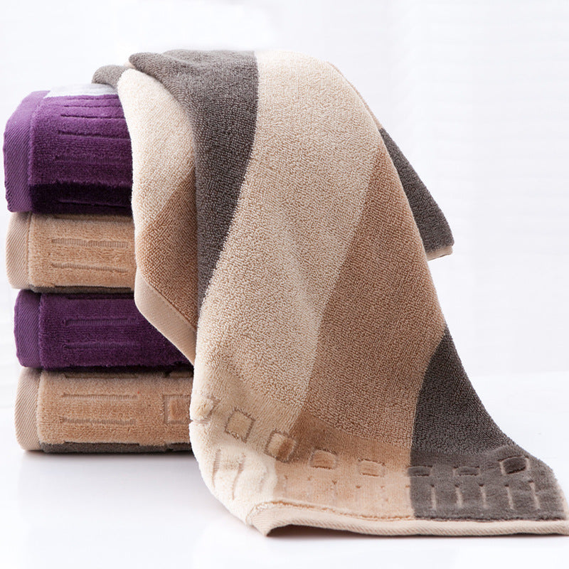 Factory direct sales pure cotton cut velvet yarn-dyed square towel, thickened towel square towel gift advertising bath towel square towel gift box