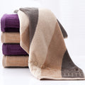 Factory direct sales pure cotton cut velvet yarn-dyed square towel, thickened towel square towel gift advertising bath towel square towel gift box
